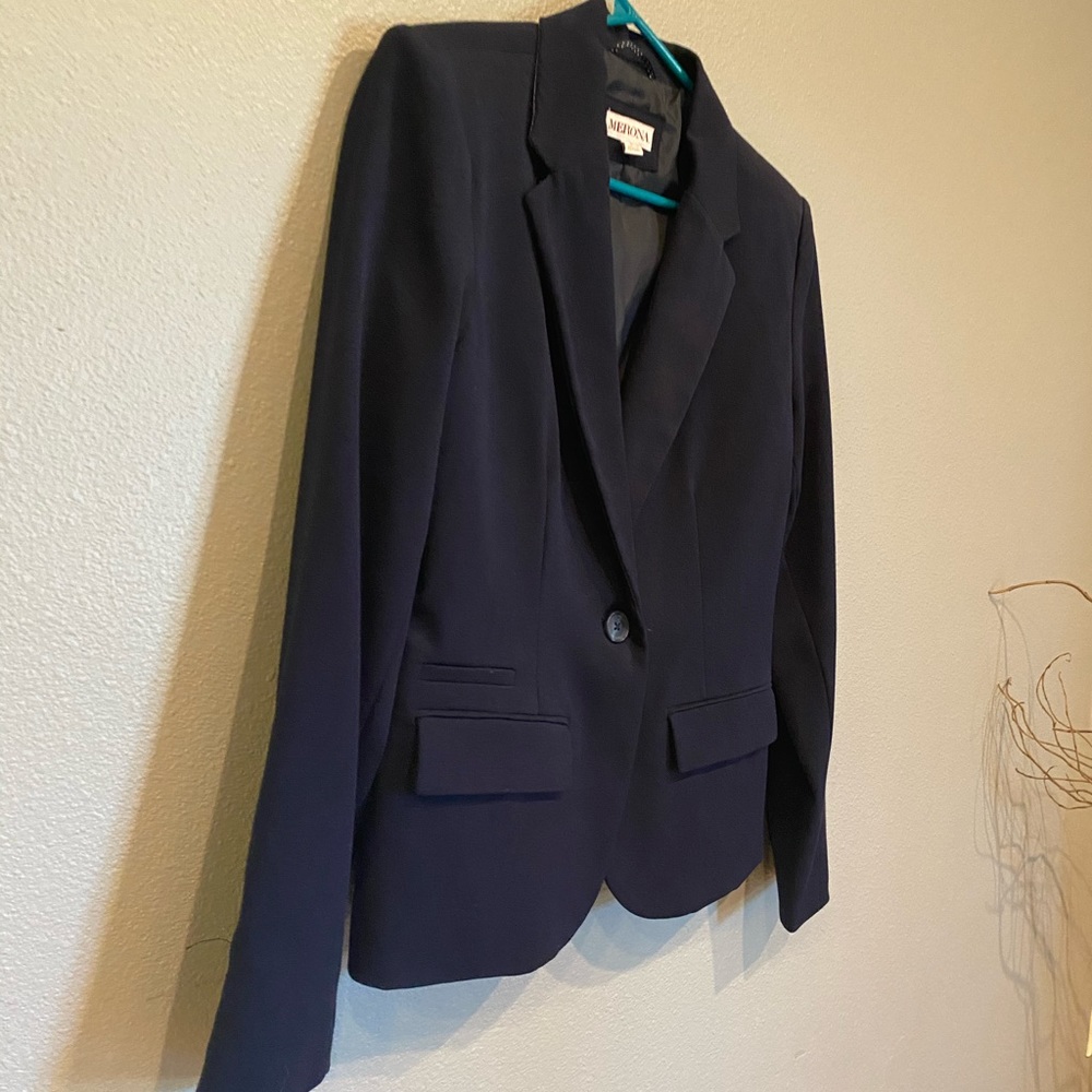 Grey and Dark Blue Blazer